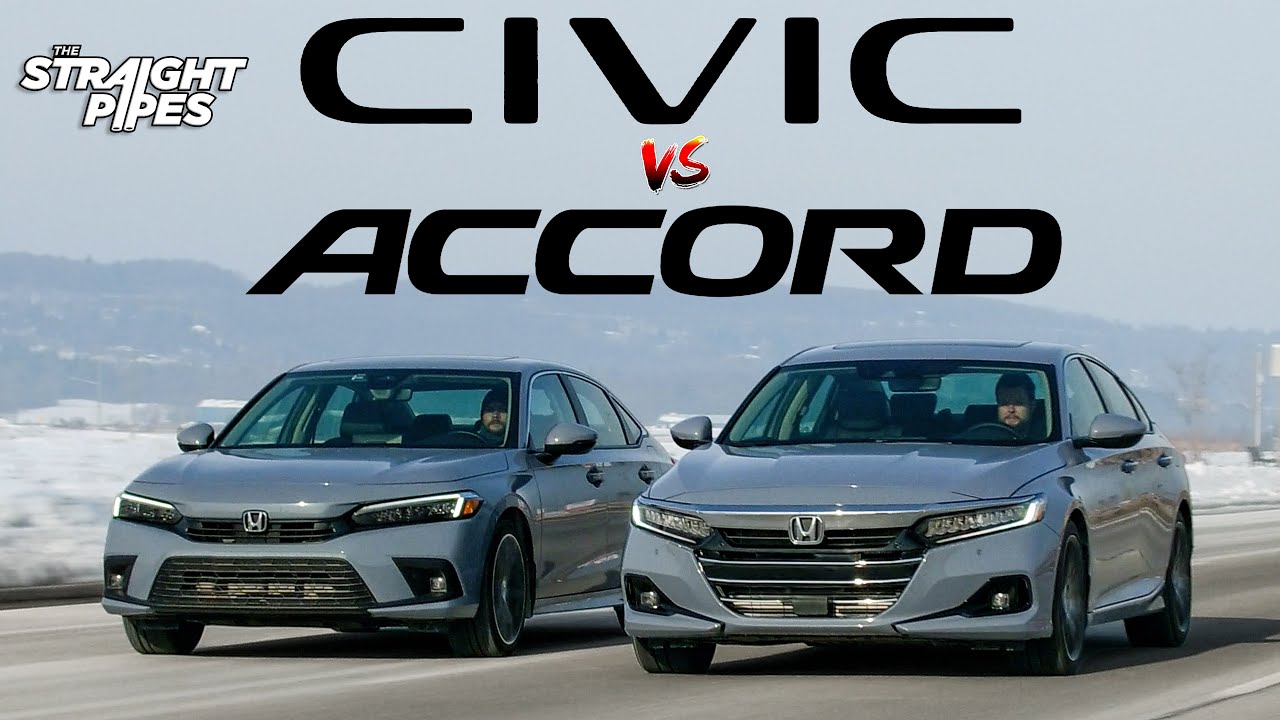 Honda Civic 2022 года против Honda Accord — стоит ли разница в 10 тысяч долларов?