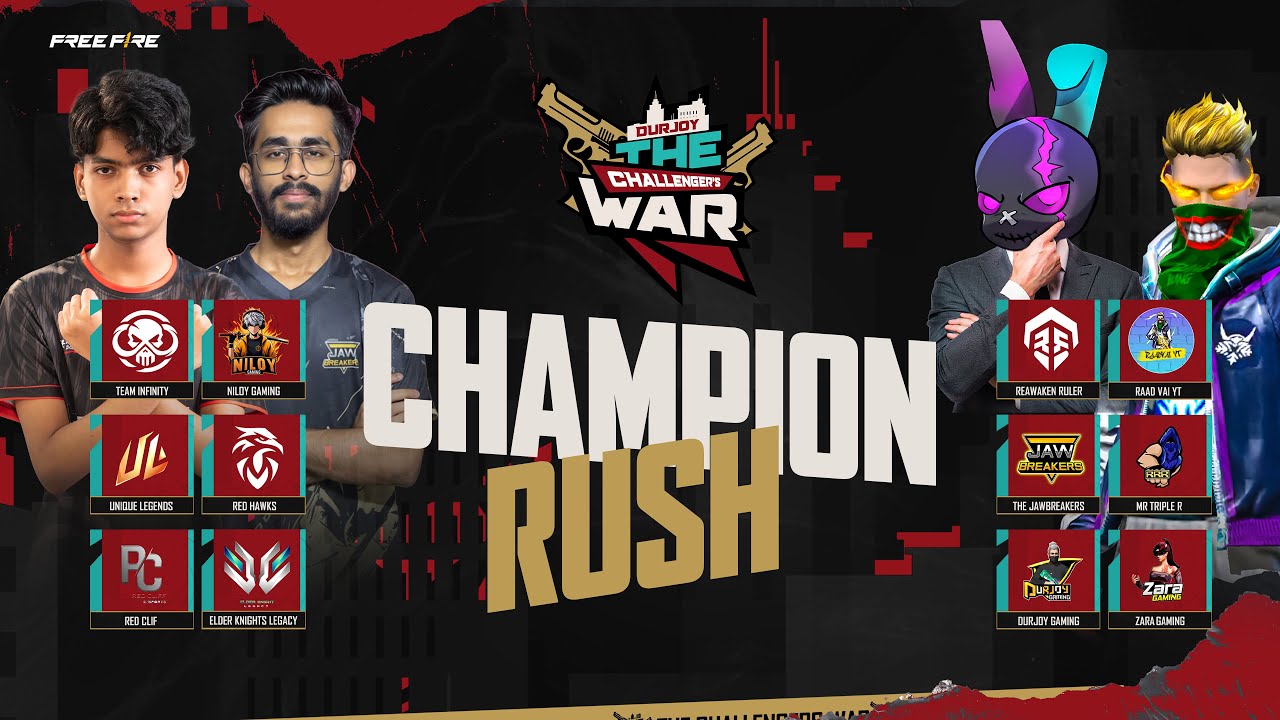 [🔴LIVE]DURJOY THE CHALLENGERS WAR | CHAMPION RUSH | FT‪‪‪‪‪ @RedHawksOfficials  @raadvaiyt829 