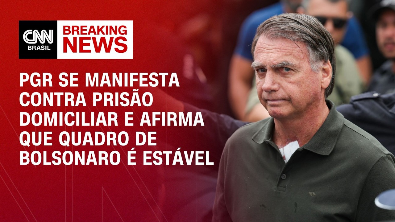 PGR se manifesta contra prisão domiciliar de Bolsonaro | CNN 360°