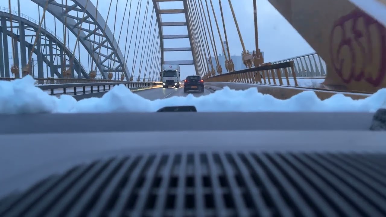 Snow drive to work 