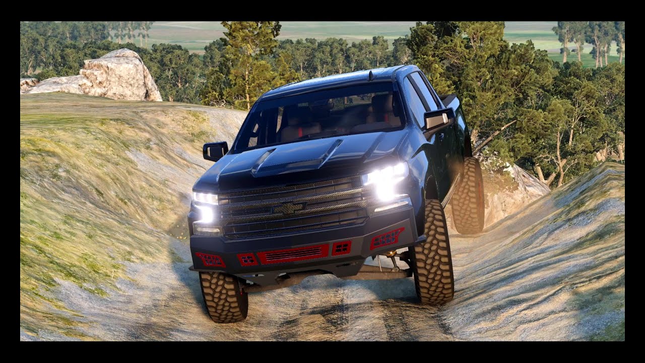 Beam.NG Drive -Realistic Car Driving & Crashes- BONUS |Chevrolet Silverado-   Extreme Off Road Test|