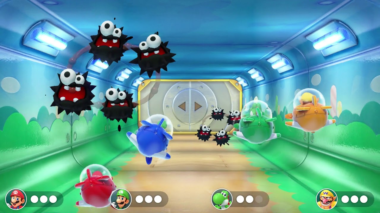 Super Mario Party - Mini Games - Fuzzy Flight School (Free For All)
