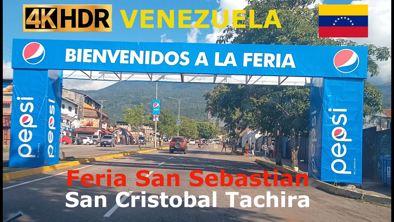 Manejando por San Cristóbal Táchira Venezuela Feria de San Sebastián 2023 DE TODO UN POCO 4K