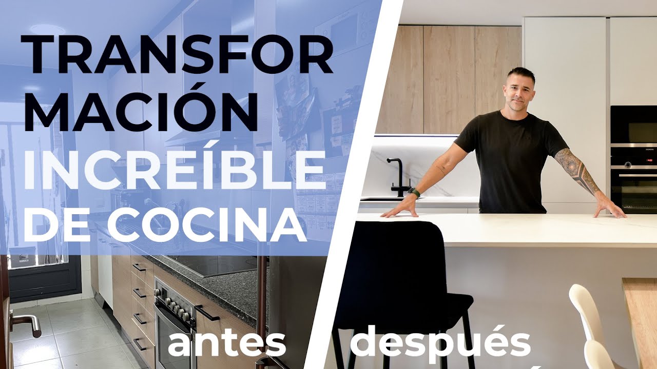 🔥RESULTADO REFORMA:Abrimos minicocina al Salón MENUDO RESULTADO(+Isla con Placa Inducción Invisible)