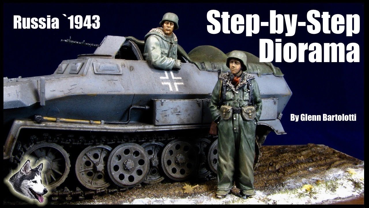 Диорама «Вторая мировая война, Россия, 1943» в масштабе 1/35.