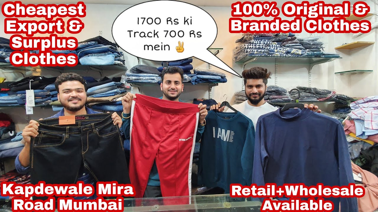 Cheapest Export Surplus Clothes | 100% Original & Branded Clothes | Kapdewale | Mumbai | Vlog