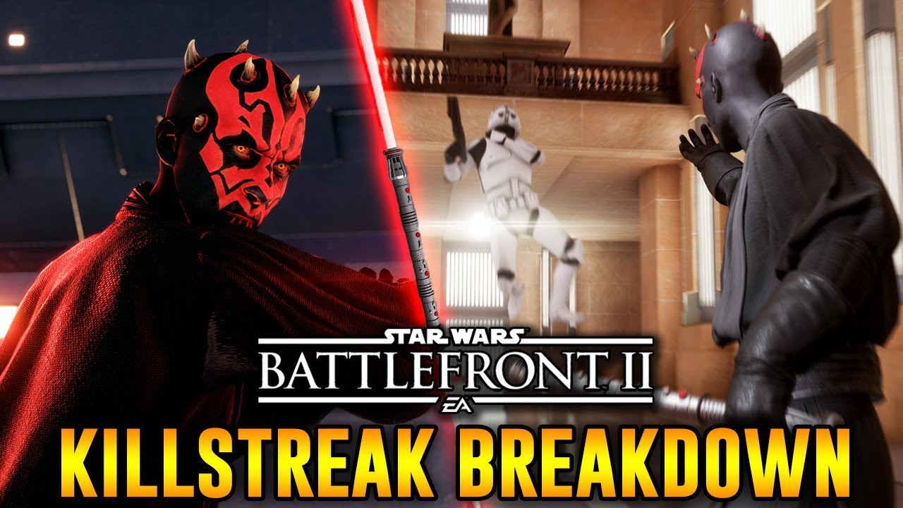 Killstreak Breakdown #4 - Darth Maul Killstreak Tips & Tricks! Star Wars Battlefront 2