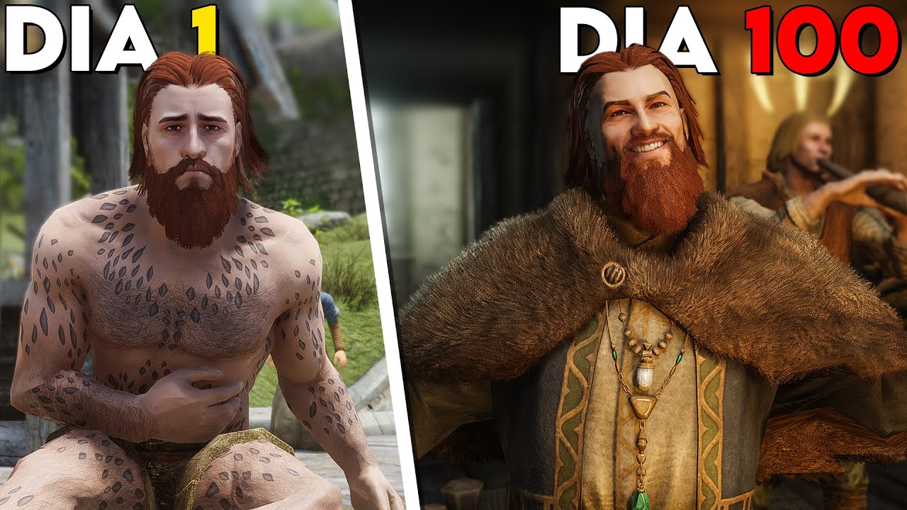 Passei 100 DIAS até ficar RICO em Skyrim 💰💵