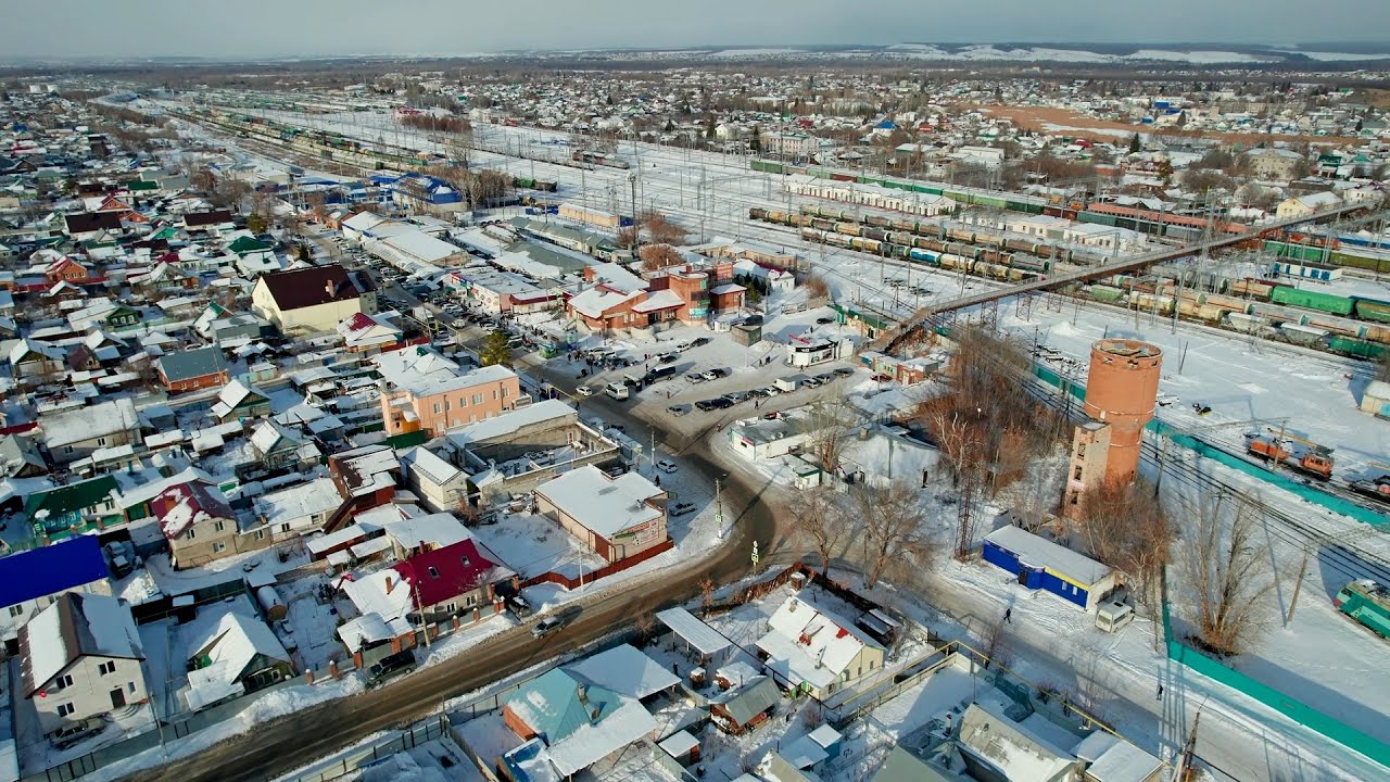 Кинель с высоты птичьего полета Южная сторона