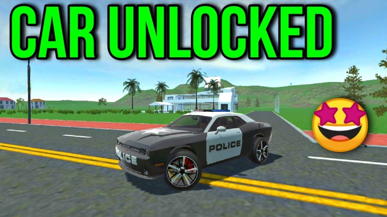 Полицейская машина разблокирована в Car Simulator 2