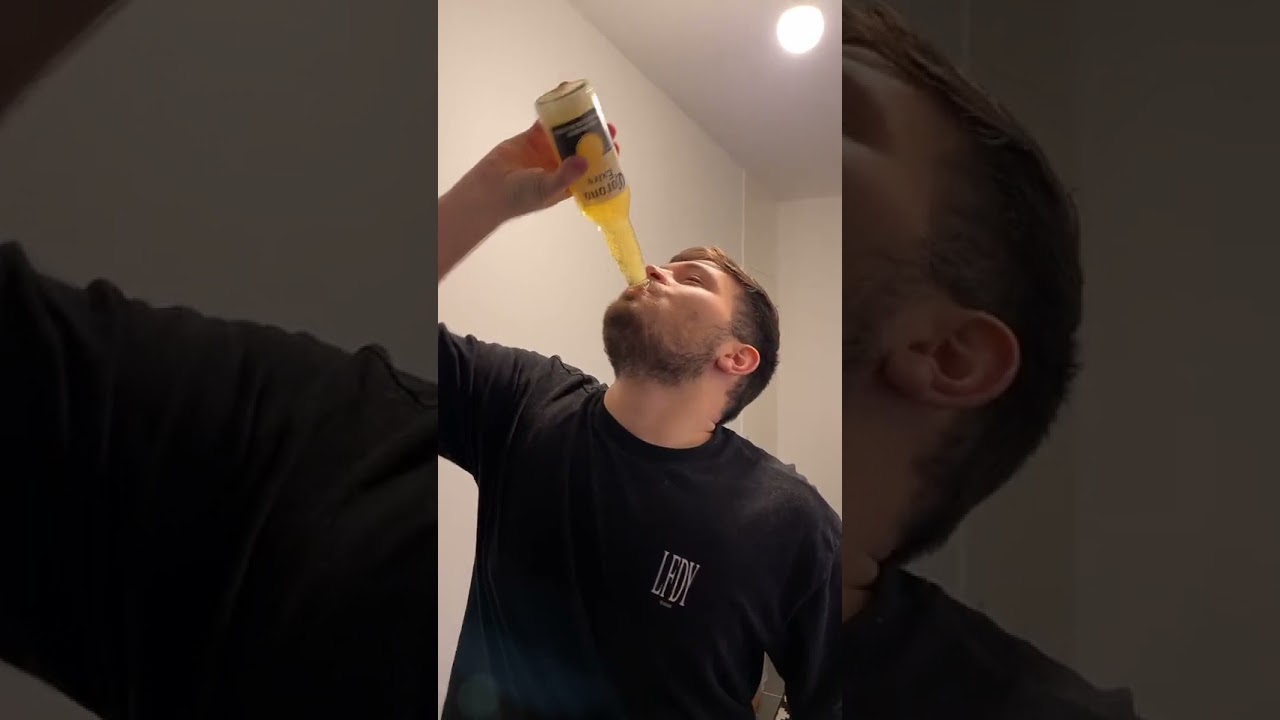 Ganzes Bier in 2 Sekunden trinken! Mein Versuch