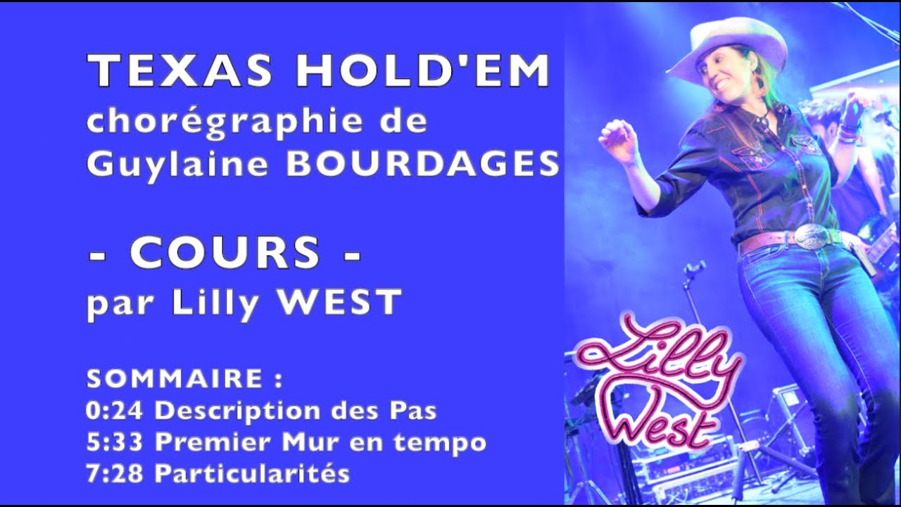 [COURS] TEXAS HOLD'EM de Guylaine BOURDAGES, enseignée par Lilly WEST