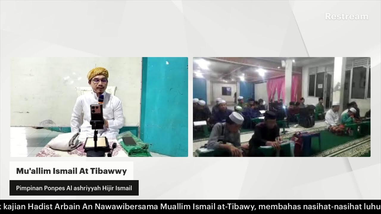 LIVE I “Adab Sebelum Ilmu: Pondasi Akhlak Seorang Muslim” Bersama Muallim ismail At-tibawy