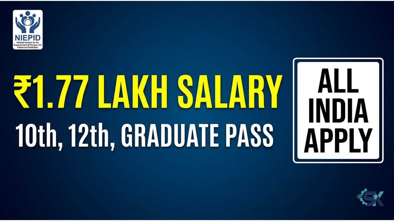 All India Govt Job 2026 📢 | NIEPID Recruitment | 10th Pass to PhD | Offline Form