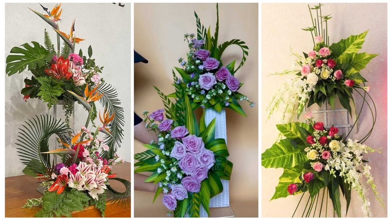 Most demanding attractive Church fresh flower arrangement decoration 