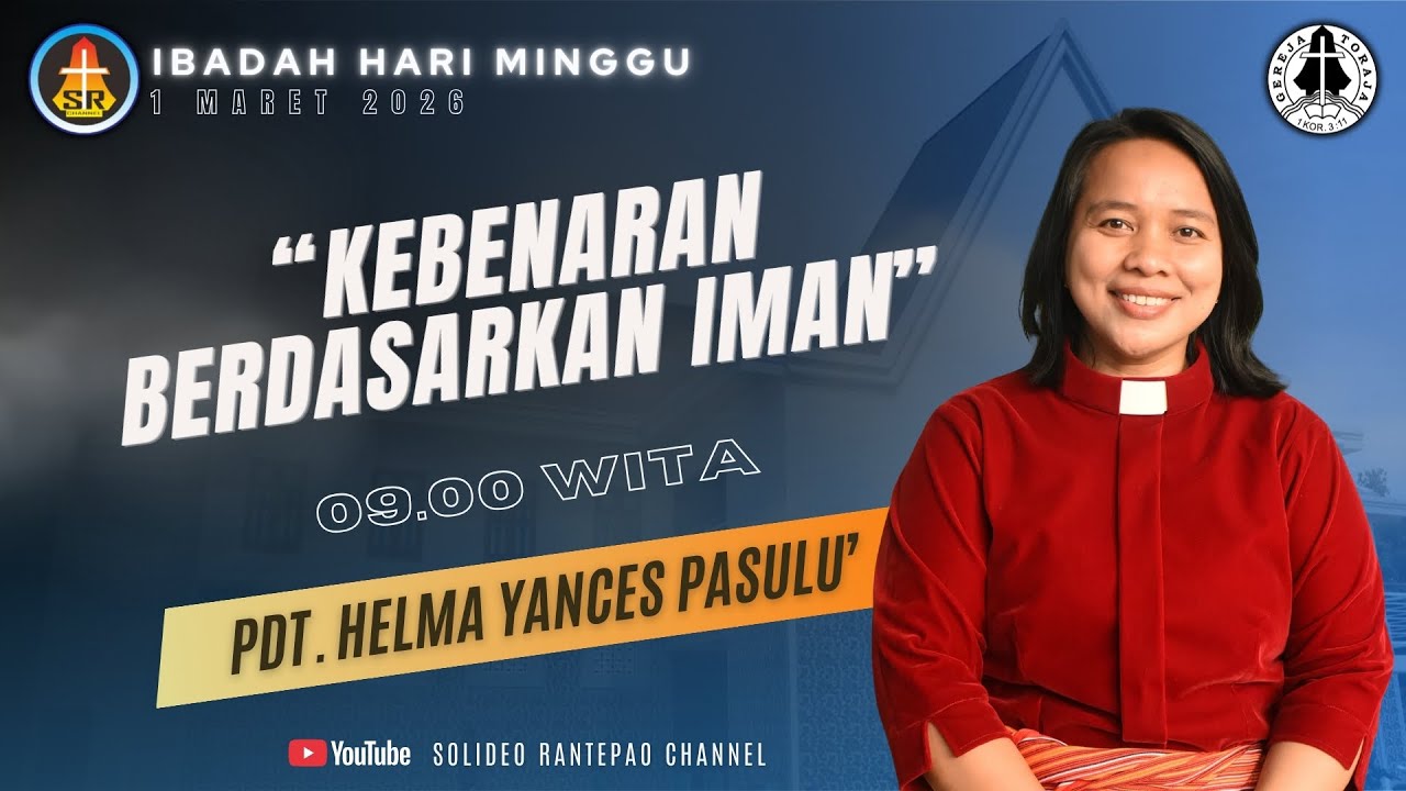 [LIVE] Ibadah Hari Minggu | 01/03/2026 pukul 09:00 WITA | Gereja Toraja Jemaat Rantepao