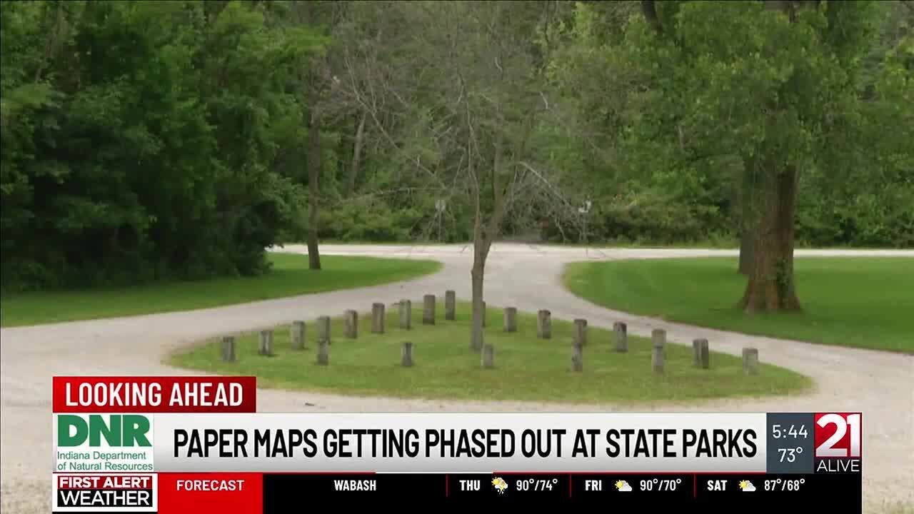 Indiana DNR working to phase out paper maps at state parks