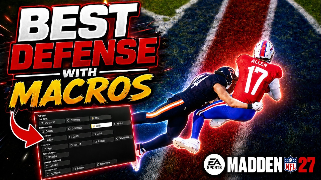 ЛУЧШАЯ ЗАЩИТА В MADDEN 27 ПРОТИВ ЛЮБОГО НАПАДЕНИЯ! (МАКРОСЫ, ПЛЕЙБУК, ПОЛЬЗОВАТЕЛЬСКИЕ НАСТРОЙКИ)