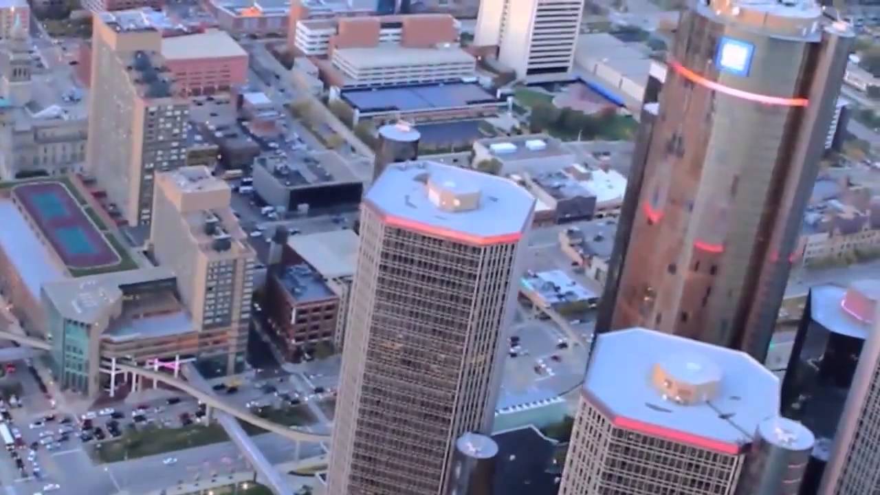 Detroit Aerial Scenes (clip montage)