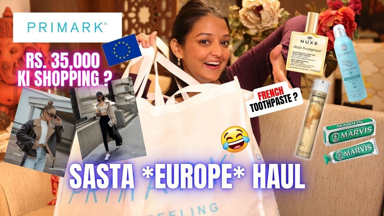 *Last Minute* Europe haul.. POPULAR French skincare, PRIMARK clothes !!