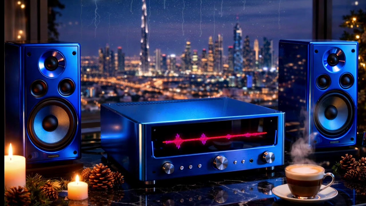 Smooth Jazz & Gentle Rain  | Cozy Night Ambience for Deep Relaxation, Study & Sleep