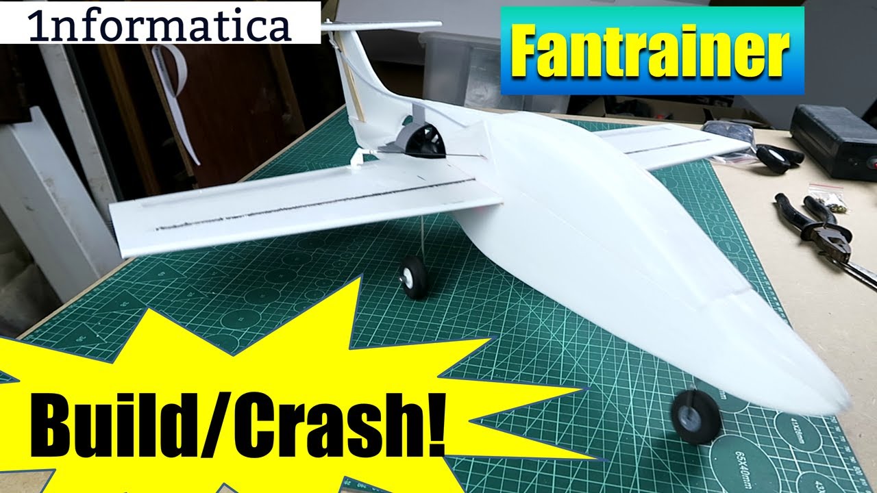 Fan E 64mm EDF fantrainer Build And Crash!!
