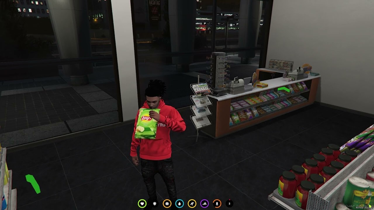 FiveM USABLE GAS STATION SNACKS V1 ESX & QB - Custom Props & Animations