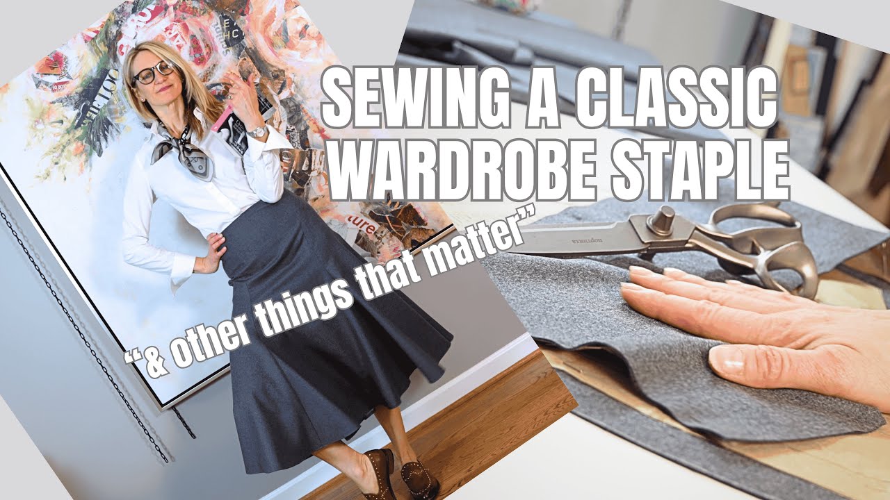 Sewing a Grey Wool Midi Skirt | Reflecting on Things that Matter.