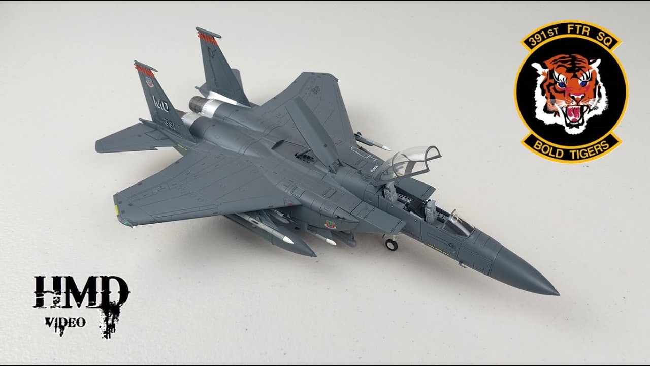 Boeing F-15E Strike Eagle ВВС США, 391-й эскадрилья «Смелые тигры», модель Hobby Master 1:72, HA4501