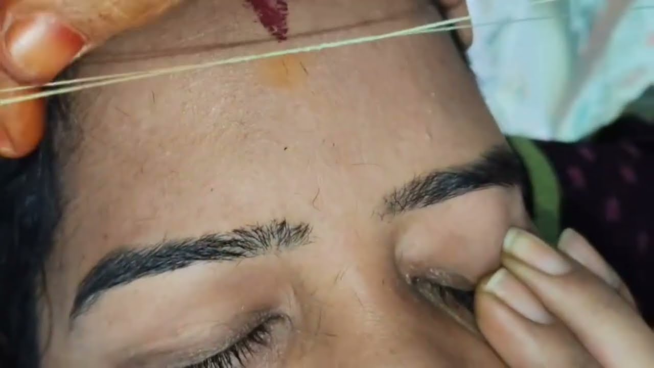 Real customer eyebrow threading saloni Beauty studio #eyebrows #threading #ternding #viralvideo 