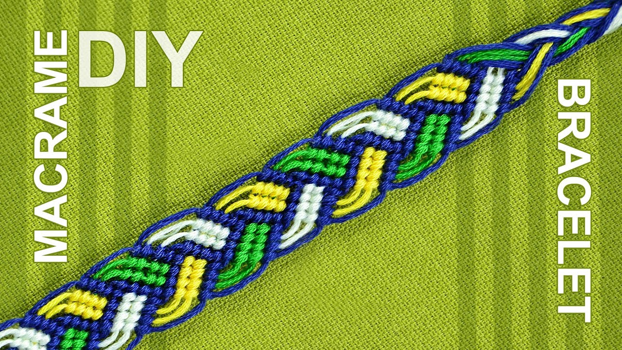 Braided Macrame Bracelet - Friendship bracelet - nice on both sides