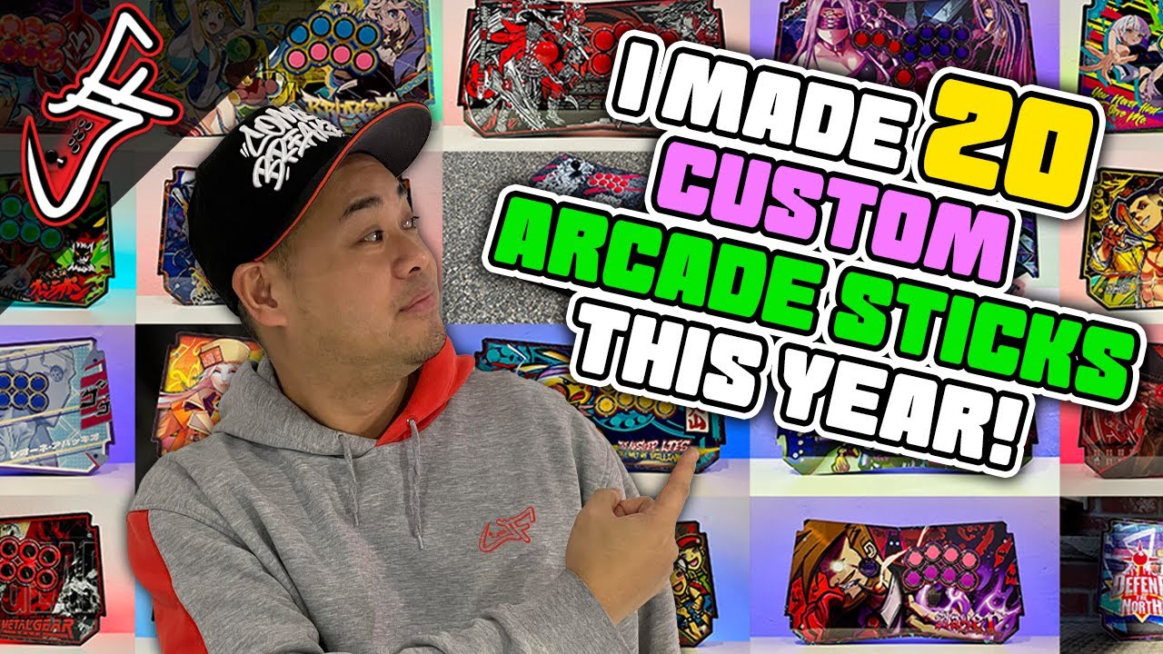 I Built & Designed 20 Custom Arcade Sticks for People this Year (2022)!