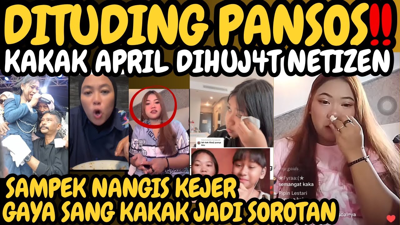 Dituding Pansos, Kakak April Da7 Cirebon dihuj4t neti, sampek nangis kejer, begini kata April