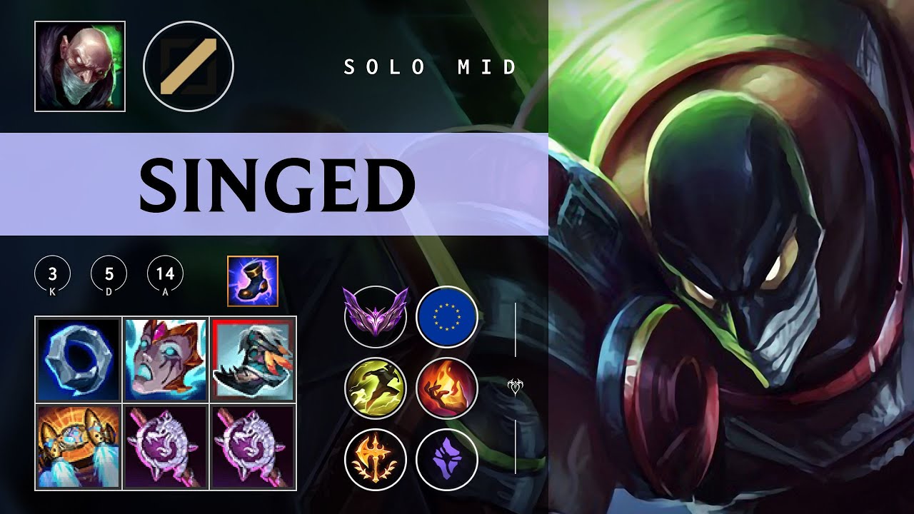 Singed Mid vs Kayle - EUW Master Patch 26.02