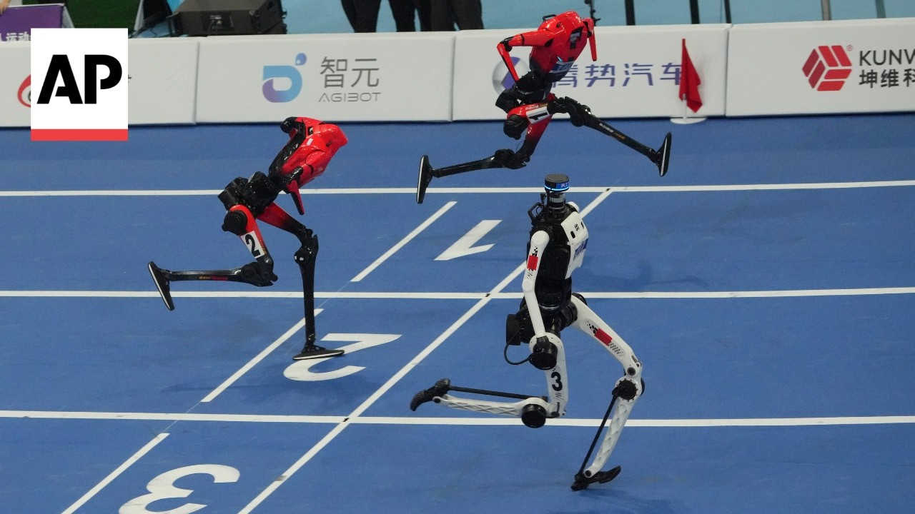 Humanoid robot sets 100-meter sprint record of 8.86 seconds