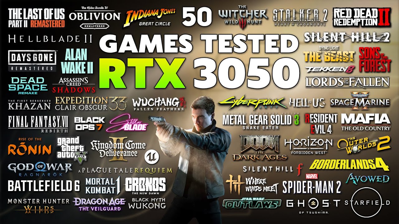 RTX 3050 Test in 50 Games (2026)