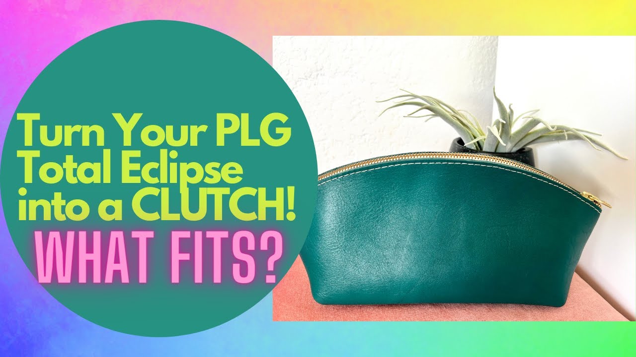 Turn Your Portland Leather Goods TOTAL ECLIPSE Makeup Bag into a CLUTCH! What Fits?