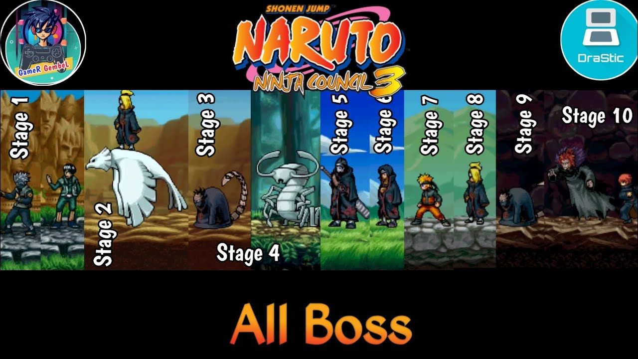 Naruto Ninja Council 3 All Boss