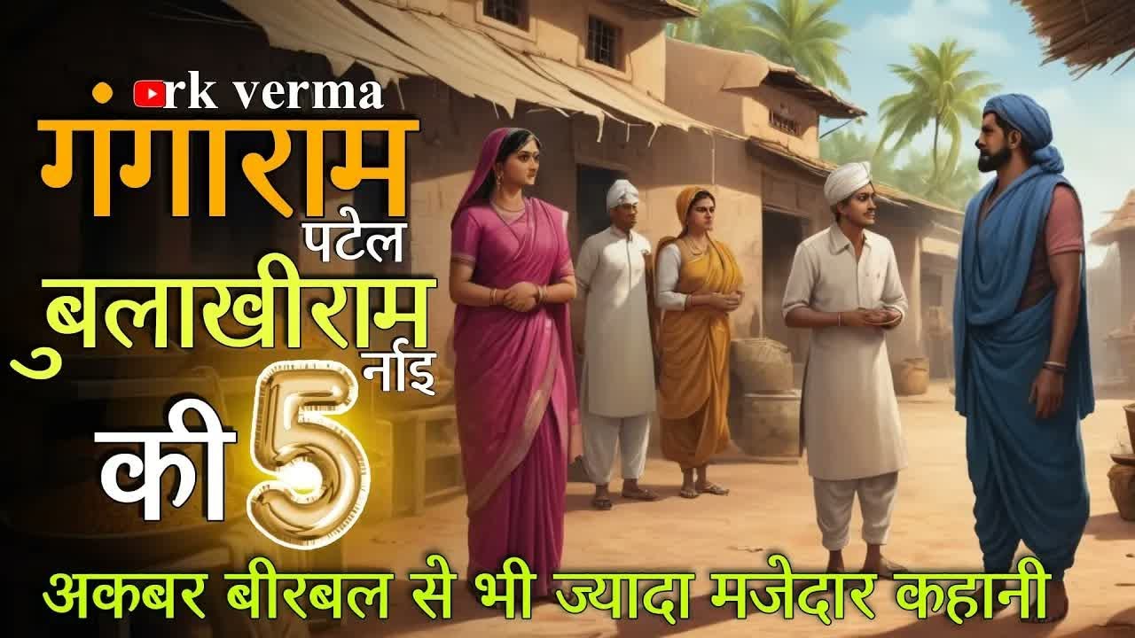 गंगाराम पटेल बुलाख़ी नाई Gangaran Patel ｜ akbar birbal ｜ popular Indian serial ｜ rk verma story