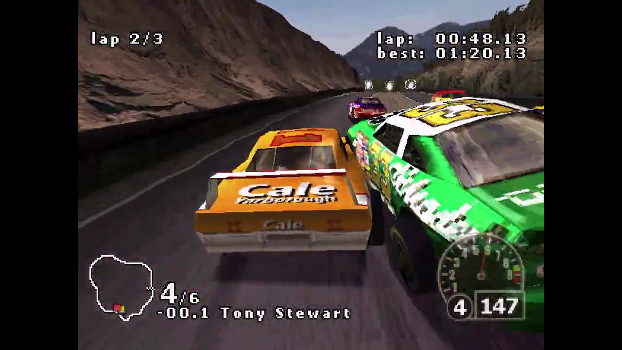Nascar Rumble (PS1) Mayhem Gameplay