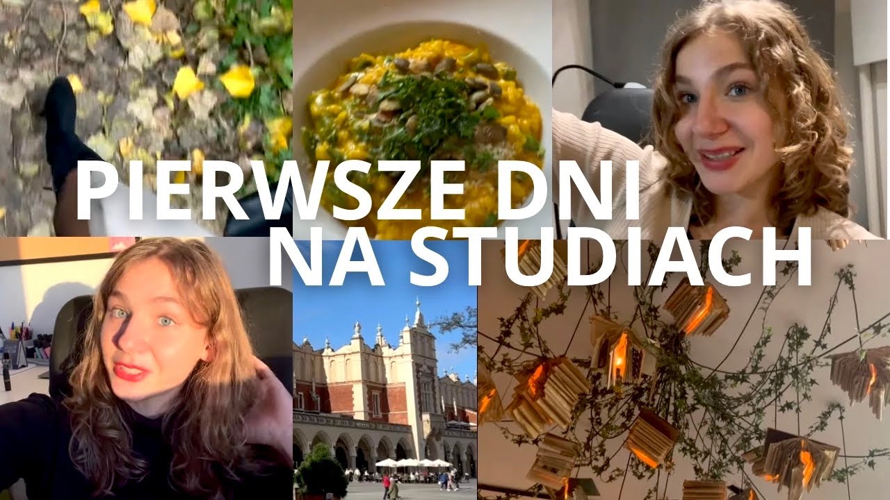 📚🍂PIERWSZE DNI NA STUDIACH! Drugi rok, nowe przedmioty, Kraków i jesień🤎