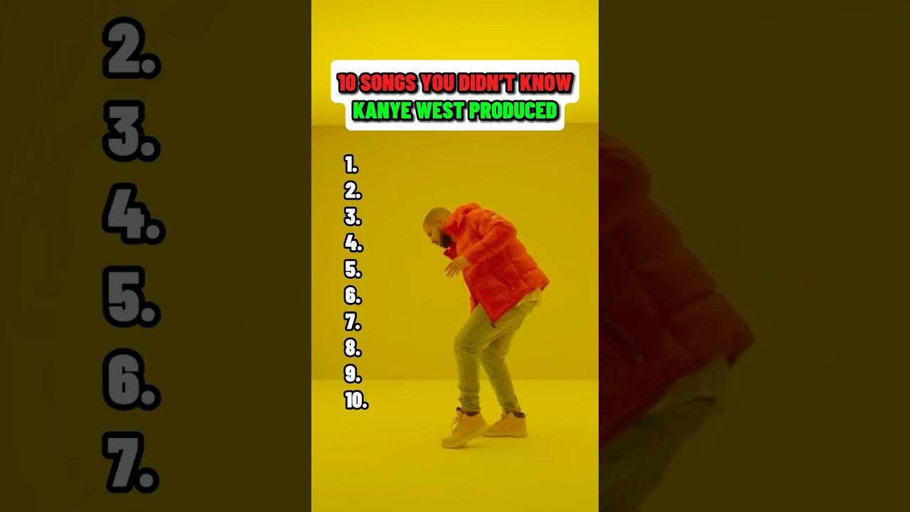 10 Songs You Didn&rsquo;t Know Kanye West Produced #kanyewest #rap #music