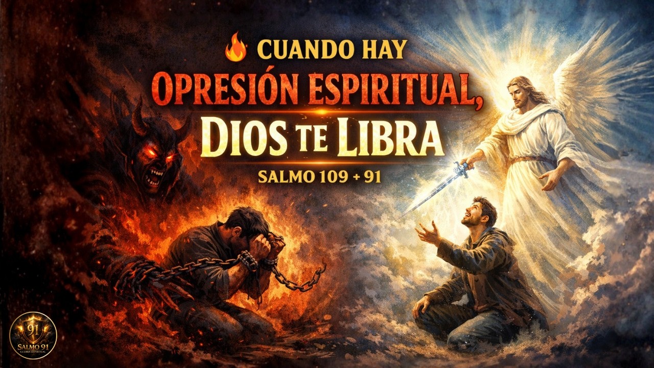 🔥 CUANDO HAY OPRESIÓN ESPIRITUAL, DIOS TE LIBRA | SALMO 109 + 91