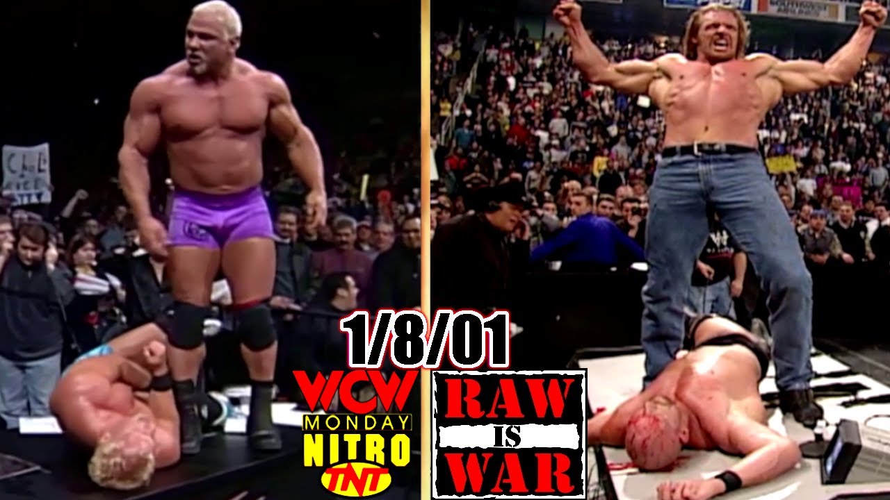 WWF RAW vs. WCW Nitro - January 8, 2001 Full Breakdown - Austin v Angle - HHH/Austin - 6 Days To Sin