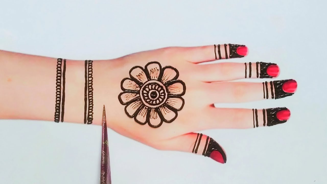 simple mehendi design back hand Arebic 2024/Mehndi design New style/Arebic mehndi design