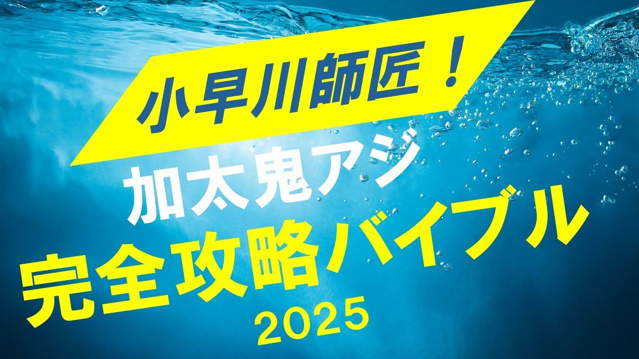 小早川師匠 加太鬼アジ 完全攻略バイブル 2025