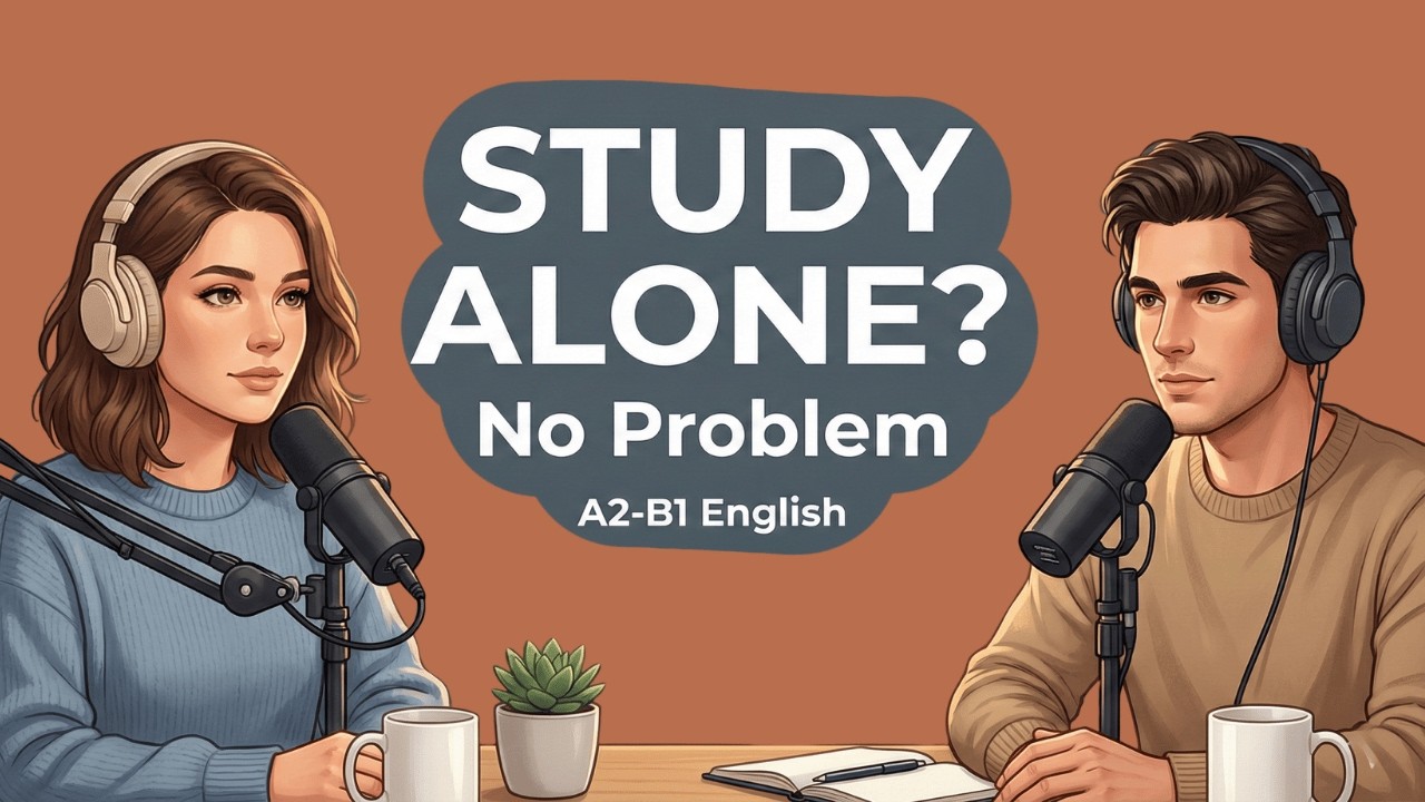 How to Study English Alone: Easy Tips for Learning Without a Teacher | A2-B1 Podcast
