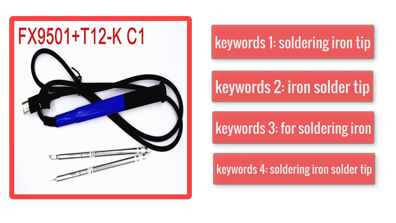 NOVFIX 2pcs T12 Tips with 9501 Handle For Hakko FX951 950 Soldering Station Electric