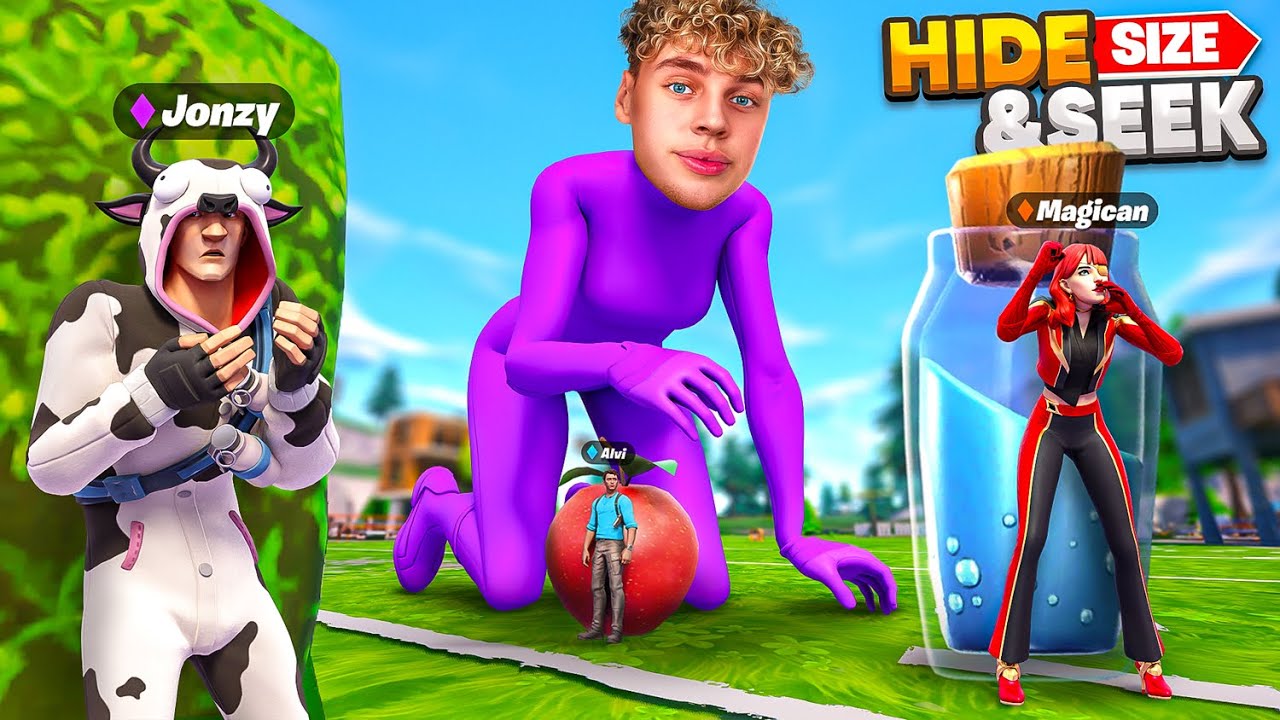 YouTuber *HIDE & SEEK* aber deine GRÖẞE ÄNDERT SICH! 📏