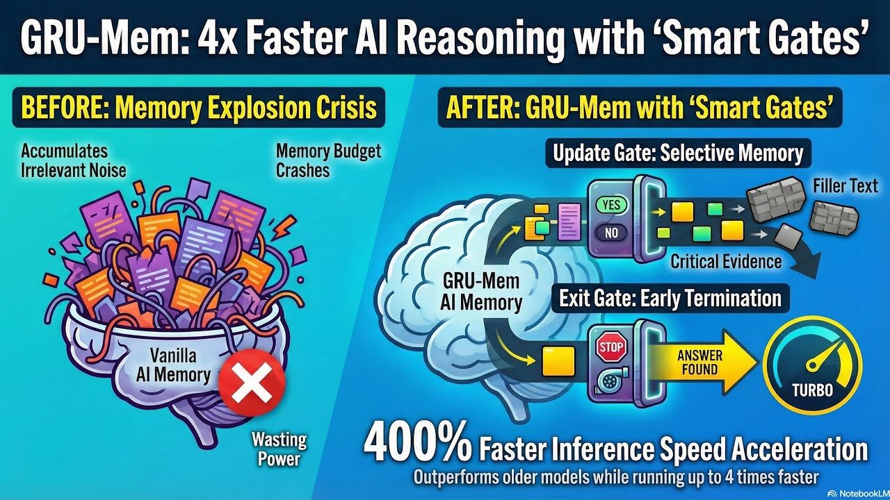 GRU-Mem: Gated Recurrent Memory for Long-Context Reasoning